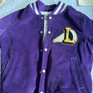 Los Angeles lakers varsity corduroy jacket..Mitchell & Ness (Hardwood Classic)